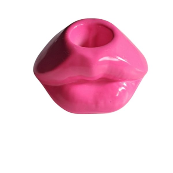 Kandelaar Lip S Neon Roze