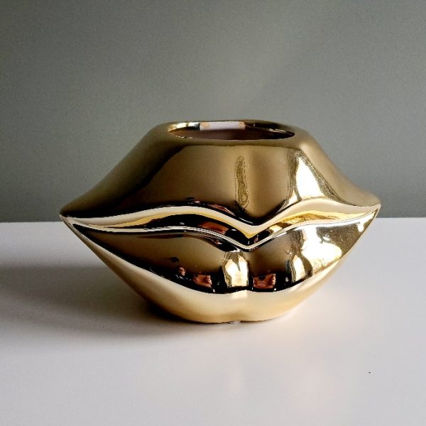 Bloempot Lip Goud - Afbeelding 2