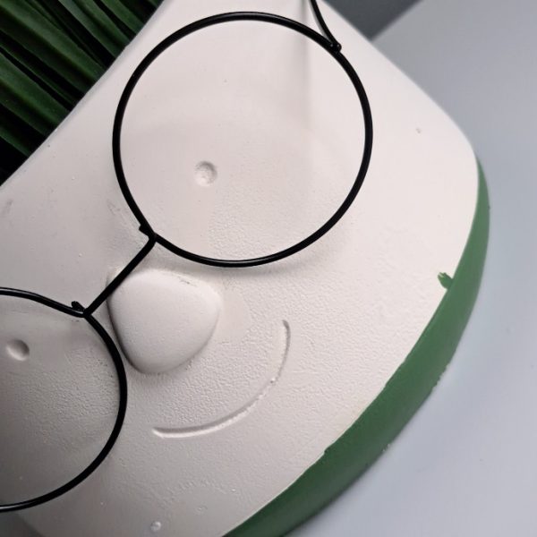Bloempot met Bril Groen M - Afbeelding 5