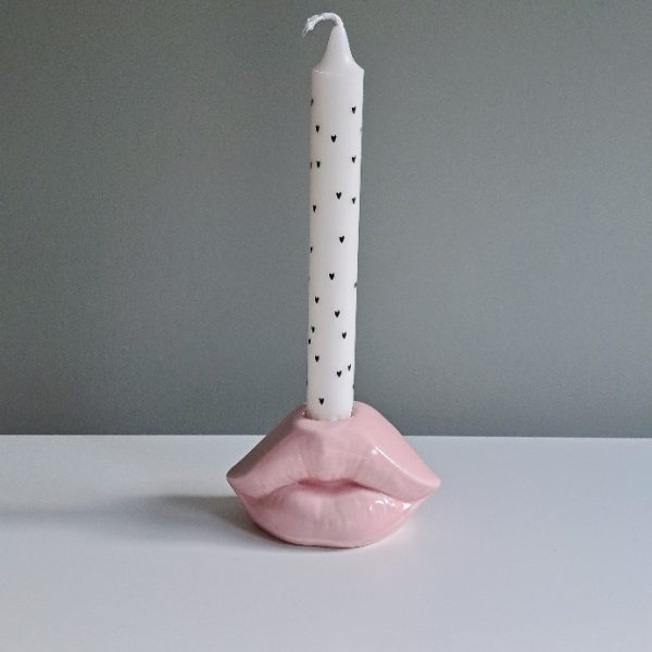Kandelaar Lip M Lichtroze - Afbeelding 2