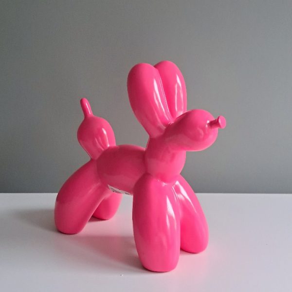 Ballon Hond Neon Roze - Afbeelding 2