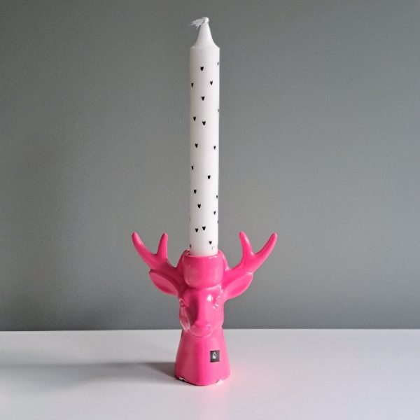 Kandelaar Rendier Neon Roze - Afbeelding 2
