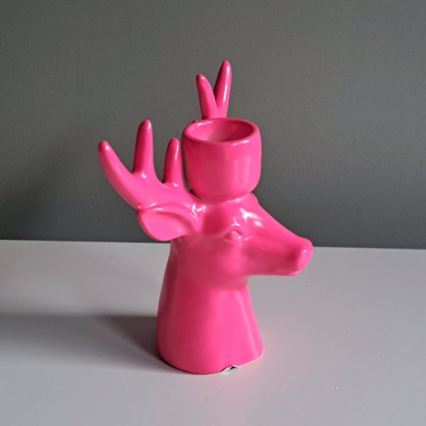 Kandelaar Rendier Neon Roze - Afbeelding 4