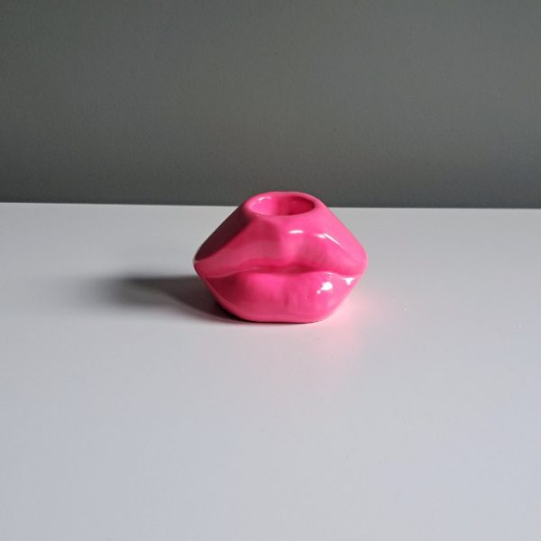 Kandelaar Lip S Neon Roze - Afbeelding 3