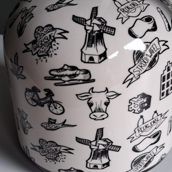 Vaas Hals Dutch Design - Afbeelding 3