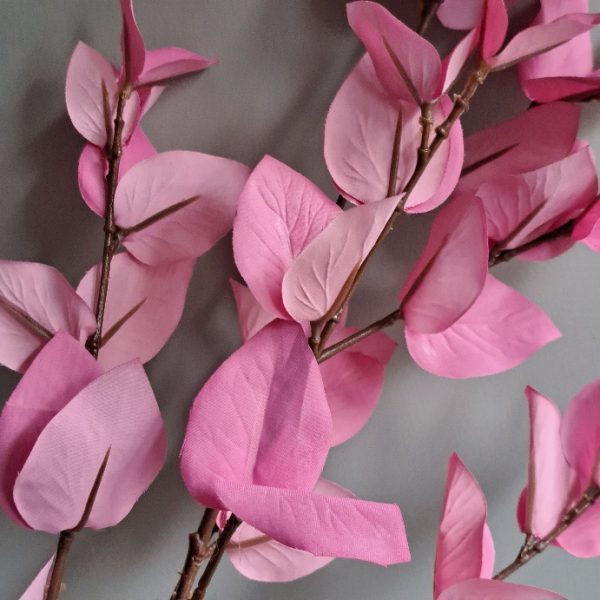 Zijden Bloem Eucalyptus Felroze 90 cm - Afbeelding 3