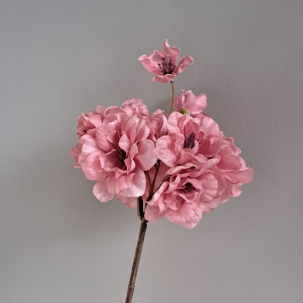 Zijden Bloem Bloesem Oudroze 85 cm - Afbeelding 4