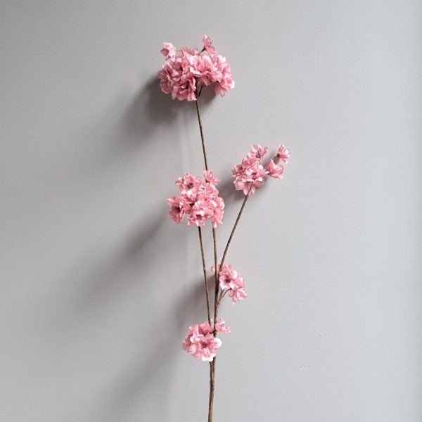 Zijden Bloem Bloesem Oudroze 85 cm - Afbeelding 2