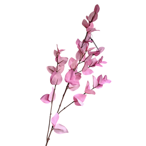 Zijden Bloem Eucalyptus Felroze 90 cm