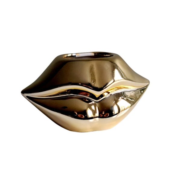 Bloempot Lip Goud