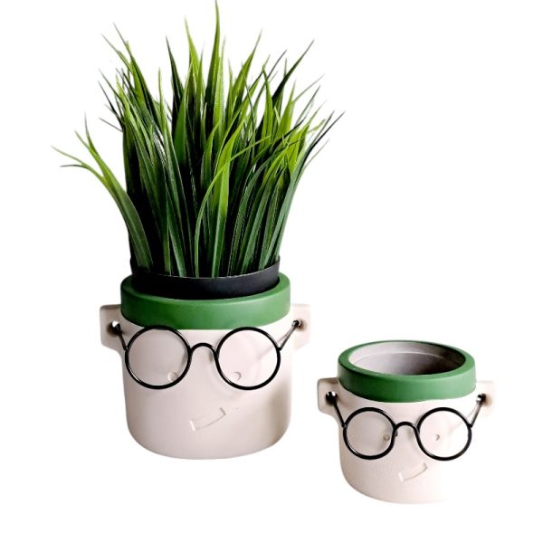 Bloempot Bril Harry Groen M