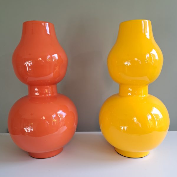 Vaas Colmore Metaal Papaya Enamel - Afbeelding 3