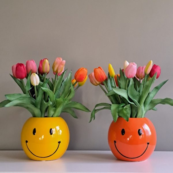 Bloempot Smiley Geel - Afbeelding 3