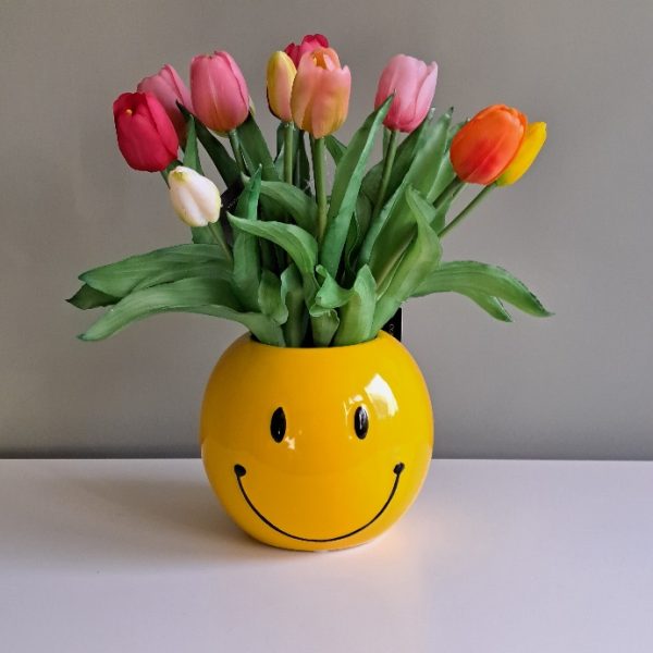 Bloempot Smiley Geel - Afbeelding 4