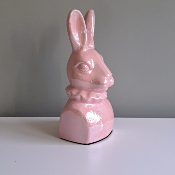 Beeld Konijn Parelmoer Roze - Afbeelding 2