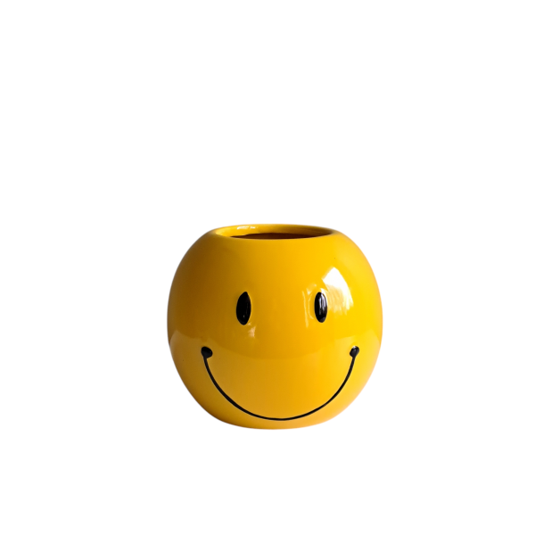 Bloempot Smiley Geel - Afbeelding 2