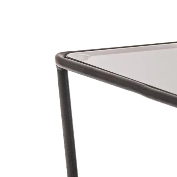 Bijzettafel Glas Zwart - Afbeelding 5