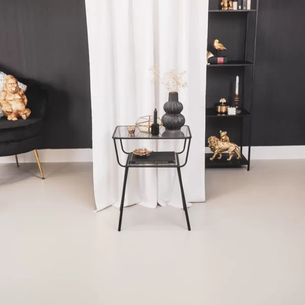 Bijzettafel Glas Zwart - Afbeelding 3
