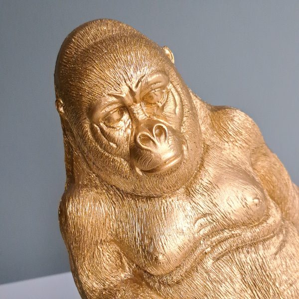 Beeld Gorilla Goud - Afbeelding 2