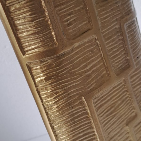 Vaas Aluminium Goud 30 cm - Afbeelding 4