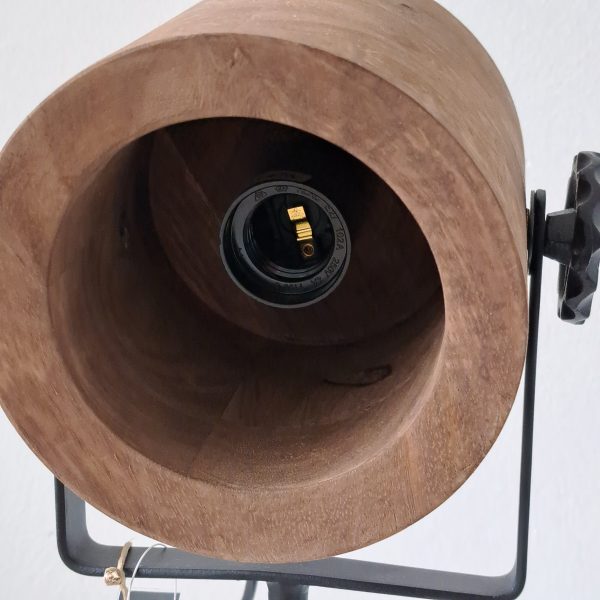 Tafellamp Hout Metaal - Afbeelding 3