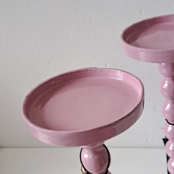 Kandelaar Aluminium Lila/Roze - Afbeelding 5