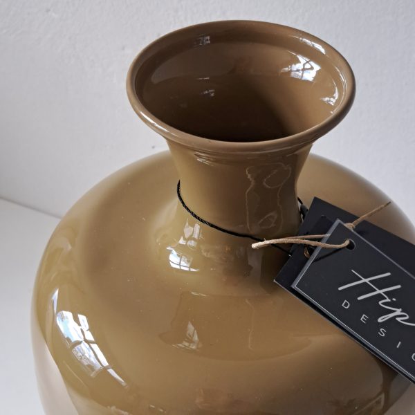 Vaas Methaal Khaki 36 cm - Afbeelding 3