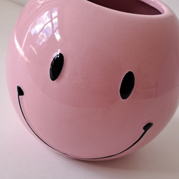 Bloempot Smiley Roze - Afbeelding 2