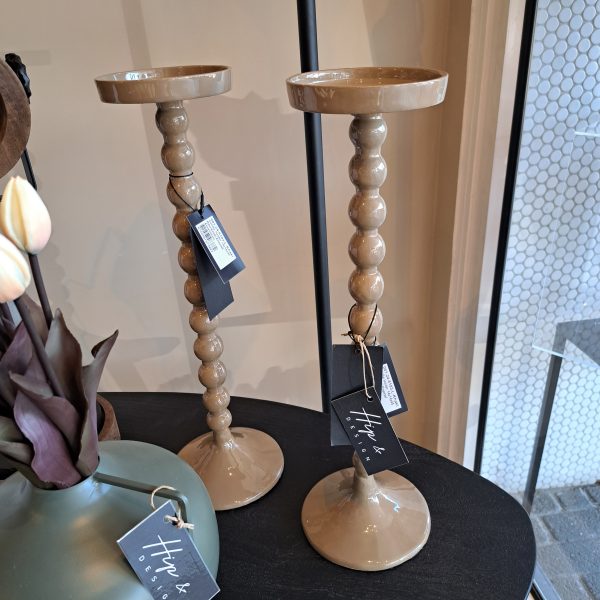 Kandelaar Alu Raw Khaki - Afbeelding 2
