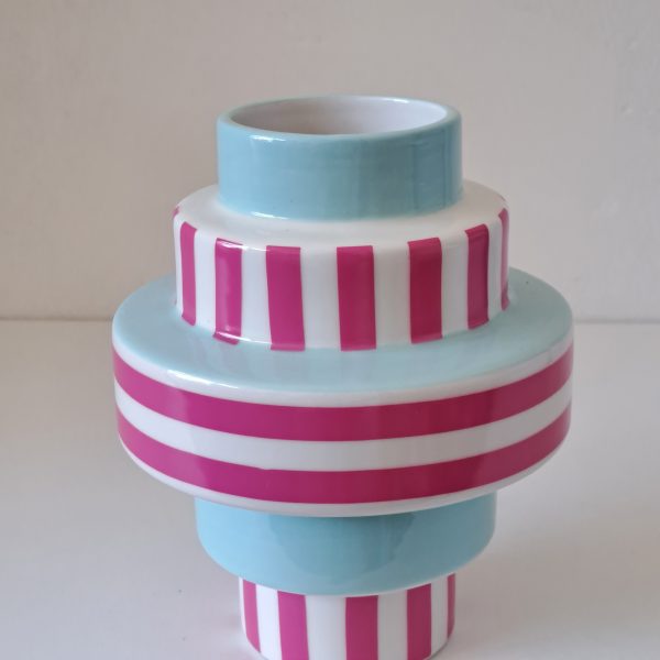 Vaas Retro Roze Laag - Afbeelding 2