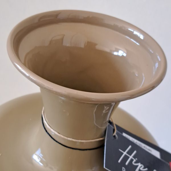 Vaas Metaal Khaki 44 cm - Afbeelding 3