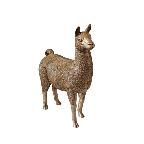 Beeld Lama Goud