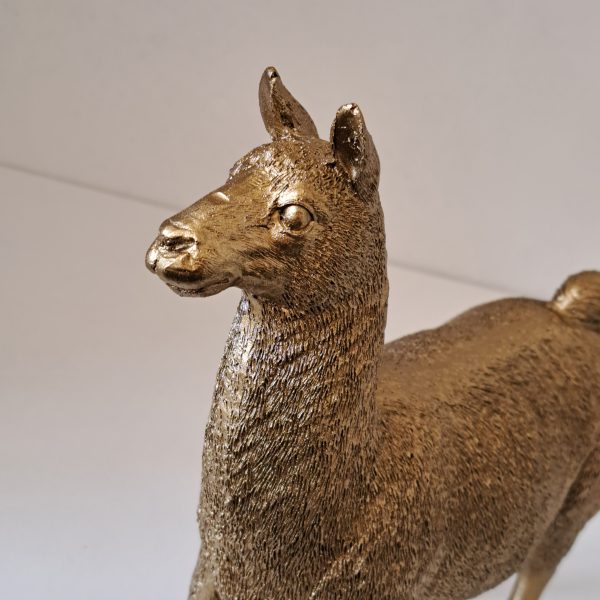 Beeld Lama Goud - Afbeelding 4