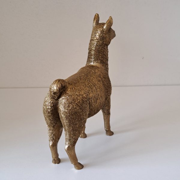 Beeld Lama Goud - Afbeelding 2