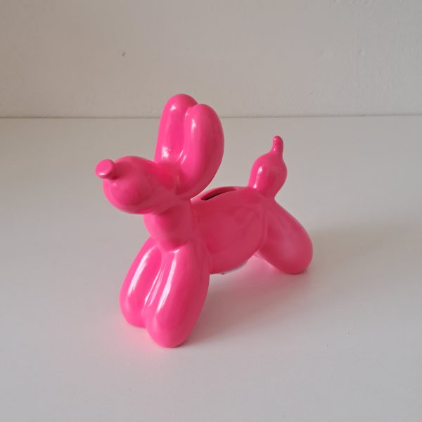Spaarpot Ballonhond Roze - Afbeelding 3