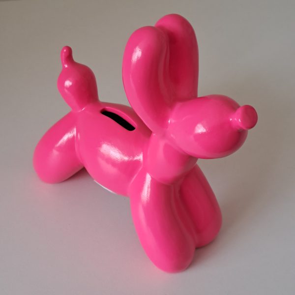 Spaarpot Ballonhond Roze - Afbeelding 2