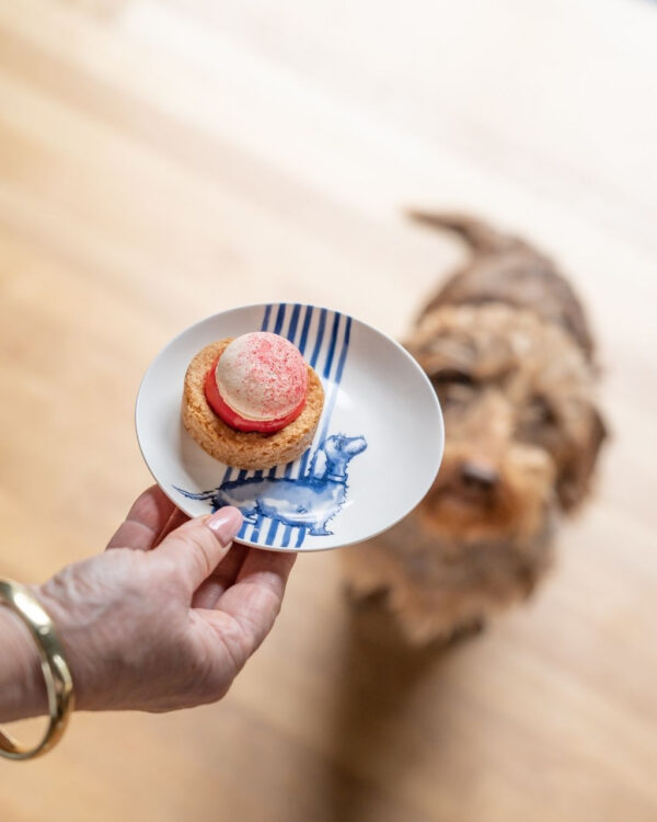 Heinen Delfts Blauw - Petit Four Bordje - Teckel - Afbeelding 3