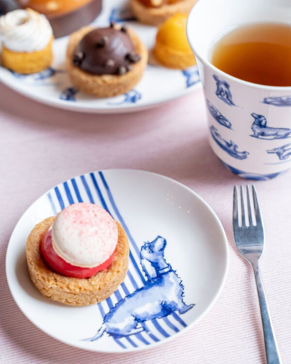 Heinen Delfts Blauw - Petit Four Bordje - Teckel - Afbeelding 2