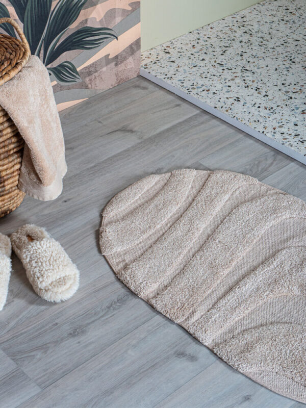 Badmat Beau Ovaal Creme 60 x 100 cm - Afbeelding 2
